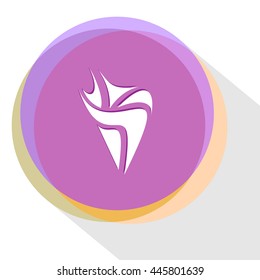 formas abstratas únicas. Modelo da Internet. Ícone de vetor.