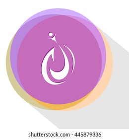 unique abstract forms. Internet template. Vector icon.