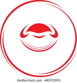 unique abstract forms. Internet template. Vector icon.