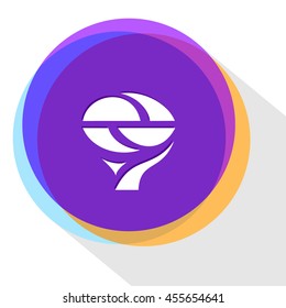 unique abstract forms. Internet template. Vector icon.