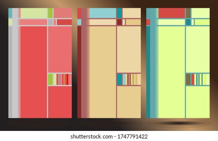 Unique abstract full color geometric background suitable for your digital background needs