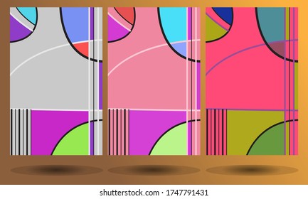 Unique abstract full color geometric background suitable for your digital background needs