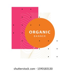 Unique abstract geometric background. Design template for logo, flyer or presentation. Modern style vector illustration