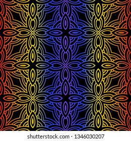 Unique, Abstract Geometric Color Pattern. Seamless Vector Illustration. For Fantastic Design, Wallpaper, Background, Fantastic Print