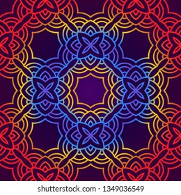 Unique, Abstract Geometric Color Pattern. Seamless Vector Illustration. For Fantastic Design, Wallpaper, Background, Fantastic Print