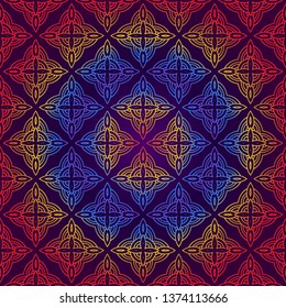 Unique, Abstract Geometric Color Pattern. Seamless Vector Illustration. For Fantastic Design, Wallpaper, Background, Fantastic Print