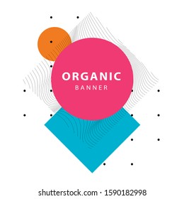 Unique abstract geometric cover. Design template for logo, flyer or presentation. Modern style vector illustration