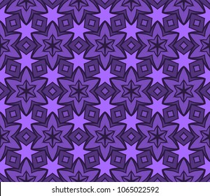 Unique, abstract geometric pattern. Color vector illustration. For design, wallpaper, background. Seamless