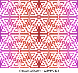 Unique, abstract geometric pattern. Seamless vector illustration. For fantastic design, wallpaper, background, print