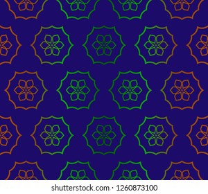 Unique, abstract geometric pattern. Seamless vector illustration. For fantastic design, wallpaper, background, print