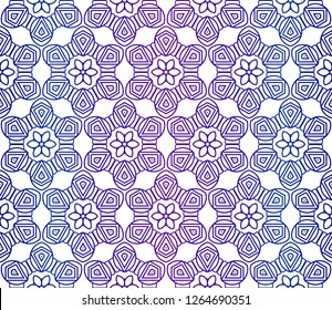 Unique, abstract geometric pattern. Seamless vector illustration. For fantastic design, wallpaper, background, print