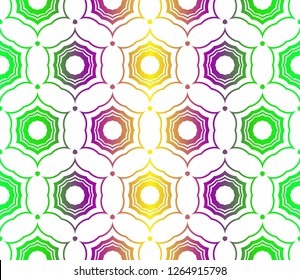 Unique, abstract geometric pattern. Seamless vector illustration. For fantastic design, wallpaper, background, print