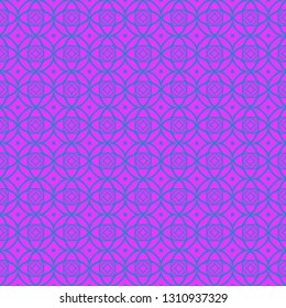 Unique, Abstract Geometric Pattern. Seamless Vector Illustration. For Fantastic Design, Wallpaper, Background, Fantastic Print. Purple blue color.