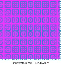 Unique, Abstract Geometric Pattern. Seamless Vector Illustration. For Fantastic Design, Wallpaper, Background, Fantastic Print. Purple blue color.