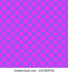 Unique, Abstract Geometric Pattern. Seamless Vector Illustration. For Fantastic Design, Wallpaper, Background, Fantastic Print. Purple blue color.