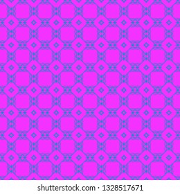 Unique, Abstract Geometric Pattern. Seamless Vector Illustration. For Fantastic Design, Wallpaper, Background, Fantastic Print. Purple blue color.