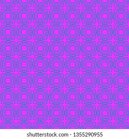 Unique, Abstract Geometric Pattern. Seamless Vector Illustration. For Fantastic Design, Wallpaper, Background, Fantastic Print. Purple blue color.