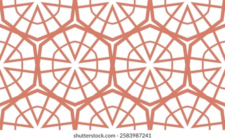 Unique, abstract geometric pattern. Seamless vector illustration. For design, wallpaper, background