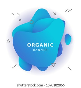 Unique abstract graphic element. Design template for logo, flyer or presentation. Abstract form dynamic composition. Modern style vector illustration