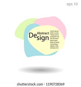 Unique abstract graphic elements. Banner. Design template for presentation or flyer. Abstract forms with color composition . Minimal mesh background. Modern style vector   on eps 10