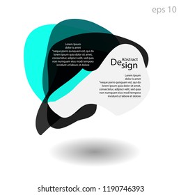 Unique abstract graphic elements. Banner. Design templates for presentations or flyers. Abstract shapes with color composition. Minimal mesh background. Modern style vector, in eps 10