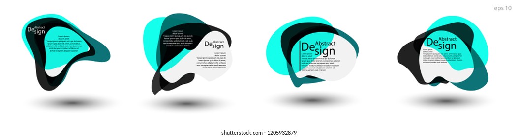 Unique abstract graphic elements. Banner. Design templates for presentations or flyers. Abstract shapes with color composition. Minimal mesh background. Modern style vector, in eps 10 