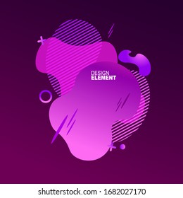 Einzigartige abstrakte grafische Elemente. Eco-Banner mit Farbverlauf-Form. Design-Vorlage für Präsentation oder Flyer. Abstrakt bildet grüne dynamische Komposition. Minimaler Maschenhintergrund. Moderne Vektorillustration