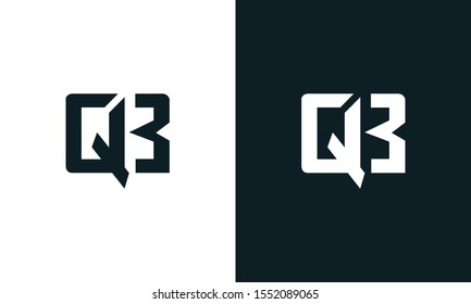 Unique abstract letter QB logo. This logo icon incorporate with two abstract shape in the creative process.
