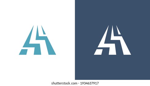 unique abstract letter AS and triangle monogram logo, Sharp letter S logo with spark elements