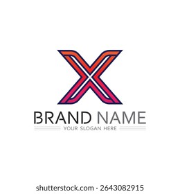 Unique Abstract Letter X Logo for Digital Business Branding Concept