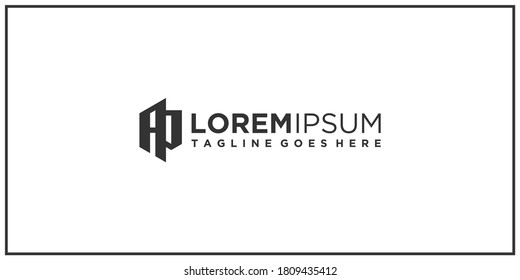 Unique and abstract logo design from the initials AP