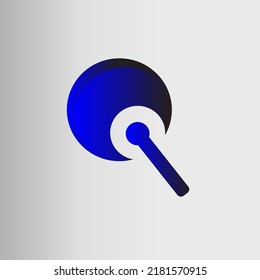 diseño único de logotipo abstracto marca simple