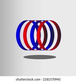 diseño único de logotipo abstracto marca simple