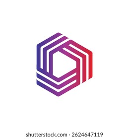 Un diseño de logotipo abstracto único con Formas elegantes y Gradientes de color. Perfecto para industrias creativas, startups tecnológicas o empresas artísticas