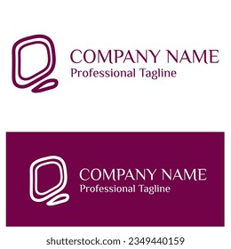 Unique abstract logo. line art logo, perfect for your business. Modern and simple logo design.
