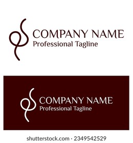 Unique abstract logo. line art logo, perfect for your business. Modern and simple logo design. one line drawn with circle.