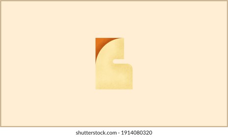 Logo abstracto único hecho de la letra B. Logo inicial B para negocios y marca.