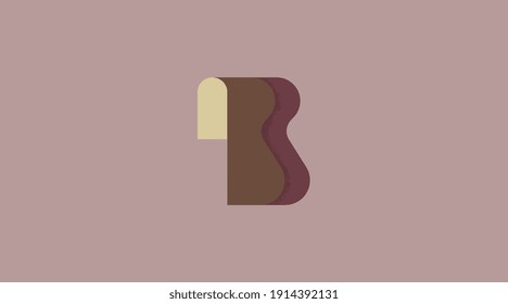 Einzigartiges abstraktes Logo aus Buchstabe B. Initial B Logo für Business und Branding.