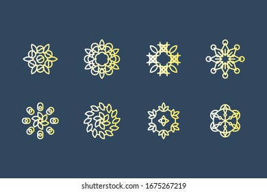 Unique Abstract Mandala Shape Design