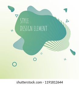 unique abstract modern graphic design element with gradient use