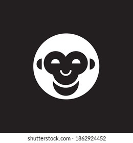 unique abstract monkey logo concept, simple, creative