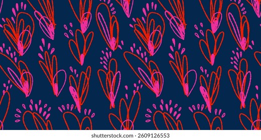 Unique abstract organic shapes seamless pattern. Colorful print with vector hand drawn creative  irregular shape. Simple background. Contemporary minimalist ornament
