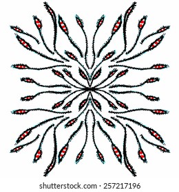 Unique, abstract pattern - vector