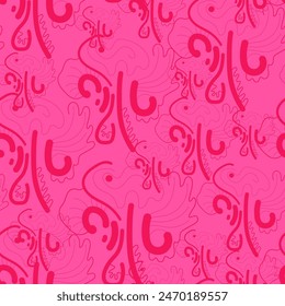 Unique abstract seamless pattern with hand drawn pattern for textile, texture, apparel things, wallpapers