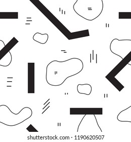 Unique abstract seamless repeating pattern. Geometric and hand drawn elements. Modern style. Perfect for textile, wrapping, print, web and all kinds of decorative projects. Vector illustration.