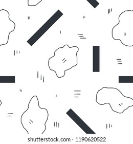 Unique abstract seamless repeating pattern. Geometric and hand drawn elements. Modern style. Perfect for textile, wrapping, print, web and all kinds of decorative projects. Vector illustration.