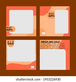 Unique Abstract Slides Modern Social Media Banner Template.This Design Easily Use. Promotional Web For Social Media. Elegant Sell And Discount Promo. Vector Illustration.