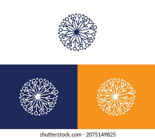 Unique abstract style Technology Logo Modern