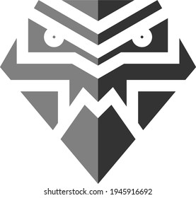 einzigartige abstrakte Tigerdesign-Idee