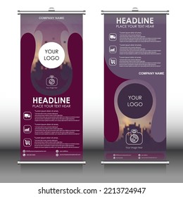 Unique Abstract Vector EPS 10 Design Template for Rollup banner, Brochure, Business, Presentation, Poster, Website, Portfolio, Magazine, Cover Page, x-banner, exhibition display.